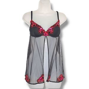 Victoria's Secret Y2K Beaded Chemise Bra size 36 C